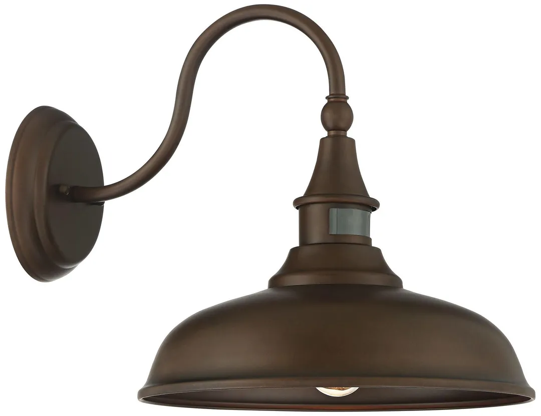 John Timberland Rustic Farmhouse Outdoor Barn Light Fixture Bronze 12 1/2" Dusk to Dawn Motion Sensor Exterior House Porch Patio, photo 6 of 6
