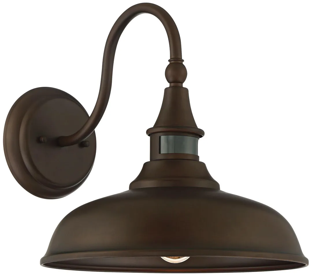 John Timberland Rustic Farmhouse Outdoor Barn Light Fixture Bronze 12 1/2" Dusk to Dawn Motion Sensor Exterior House Porch Patio, photo 5 of 6