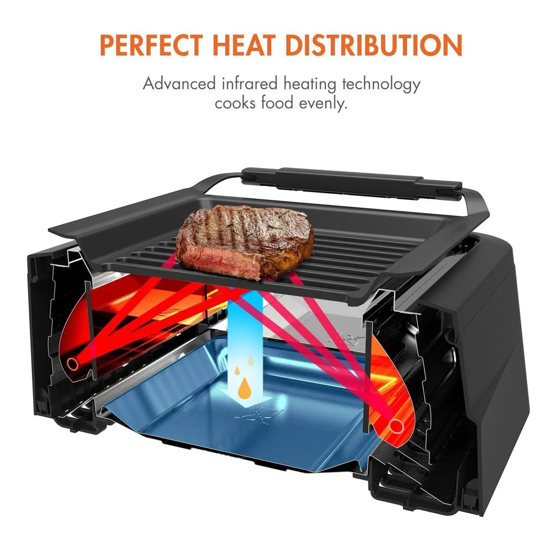 Tenergy Redigrill Smoke-Less Infrared Grill, Indoor Grill, Heating Electric Tabletop Grill, Non-Stick Easy to Clean BBQ Grill, for Party/Home, ETL Certified, photo 3 of 8