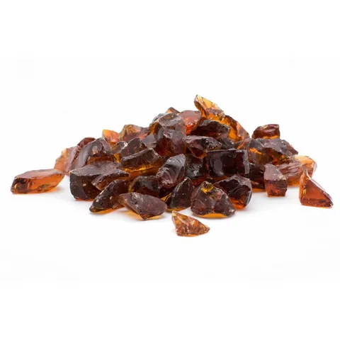 25 lb Amber Landscape & Fire Pit Glass, 1/2"