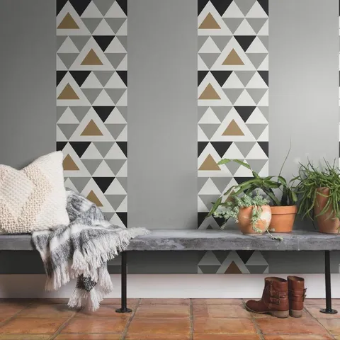 Geometric Triangle Peel & Stick Wallpaper