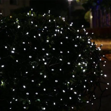 Qedertek Christmas Solar Lights LED Solar String Lights,39ft 100 LED Fairy Outdoor String Lights Decorative Lighting for Home,Lawn,Garden,Wedding,Patio,Party,and Holiday Decorations (White), photo 5 of 7