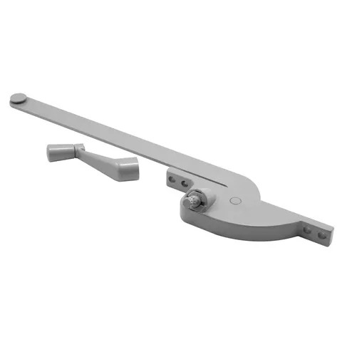 Prime-Line Gray Aluminum Left Single-Arm Casement Window Operator For Steel Framed Windows