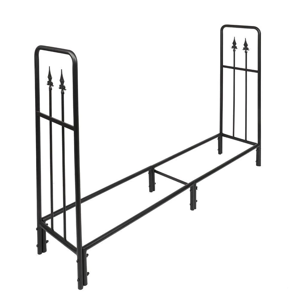 Ktaxon 72.44 x 44.88 x 14.96" Heavy Duty Outdoor Firewood Racks Steel Wood Storage Log Rack Holder, photo 3 of 7