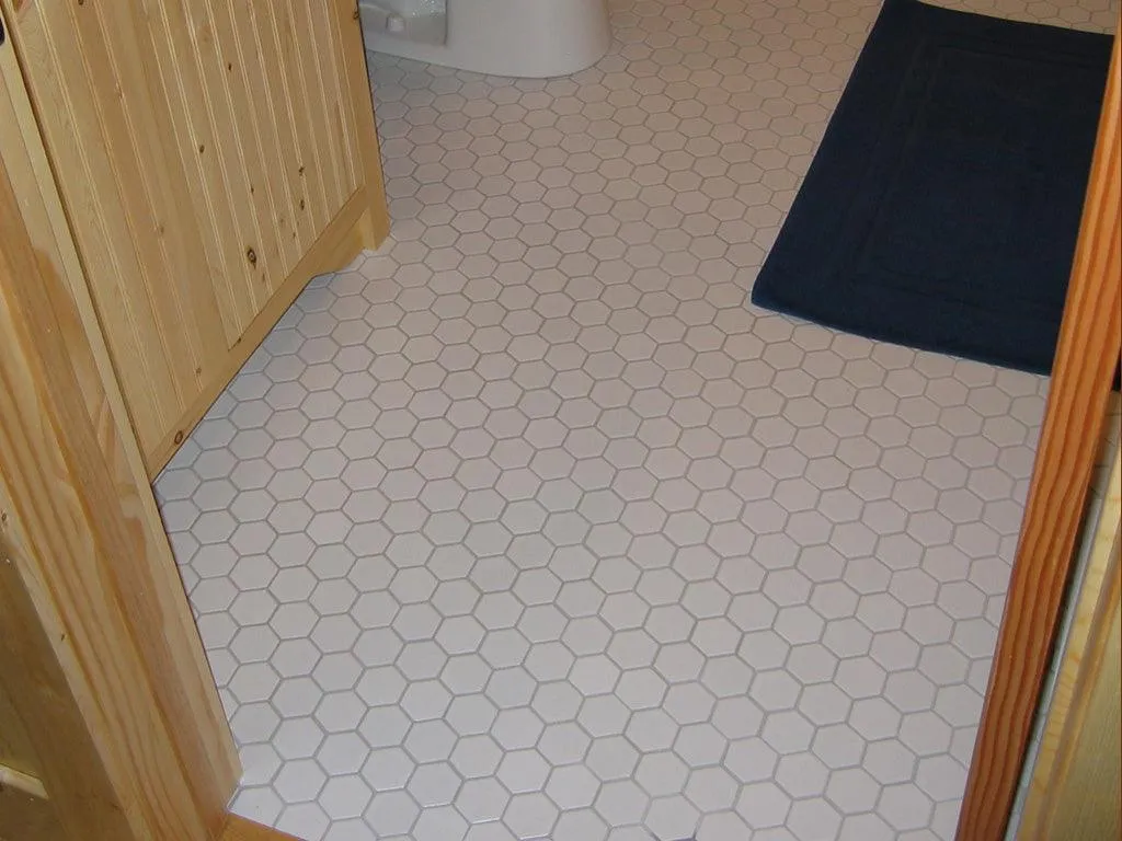 WS Tiles - Value Matte White 10.5 in. x 10.5 in. Porcelain 2" Hexagon Mosaic Floor & Wall Tile (9 sq. ft / Case), photo 4 of 8