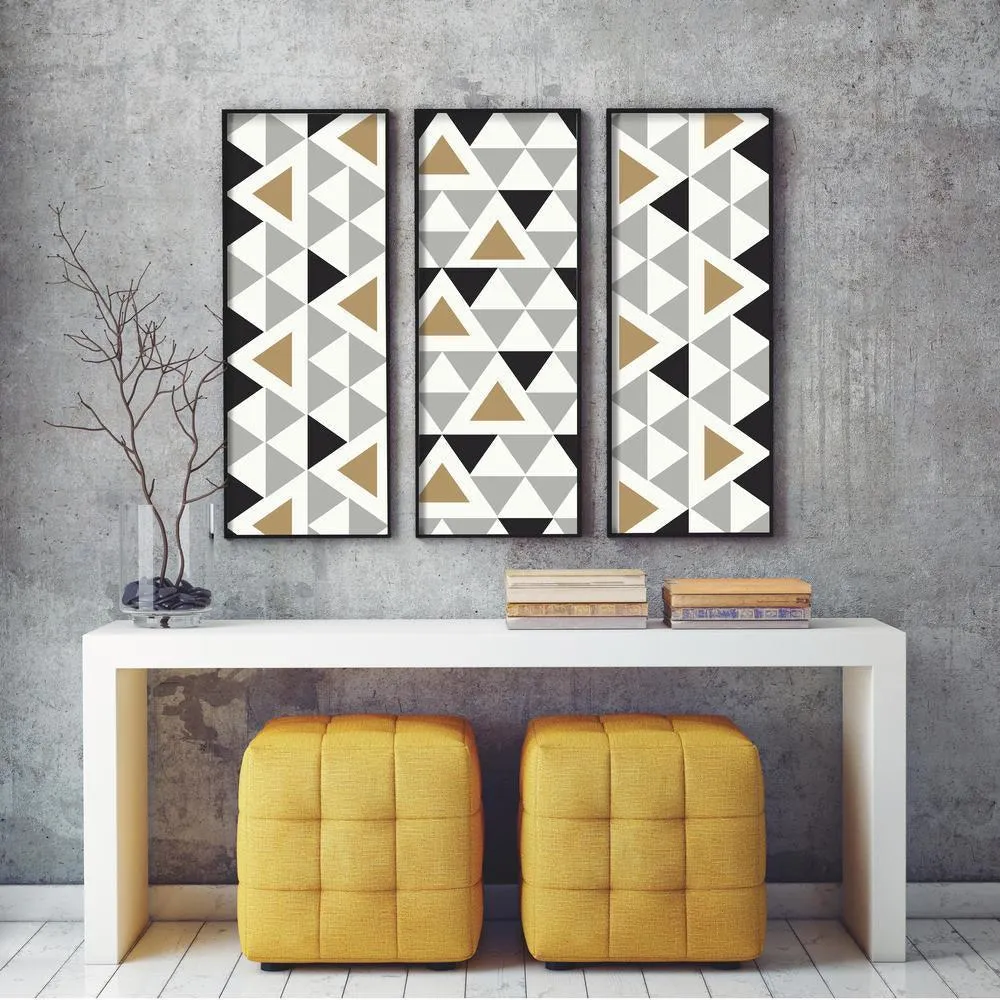 RoomMates Geometric Triangle Peel & Stick Wallpaper, photo 2 of 7