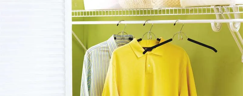 Whitmor 7-1/4 in. H X 1-1/4 in. W X 16-7/8 in. L Steel Black/Silver Shirt/Blouse Hanger 3 pk, photo 2 of 2
