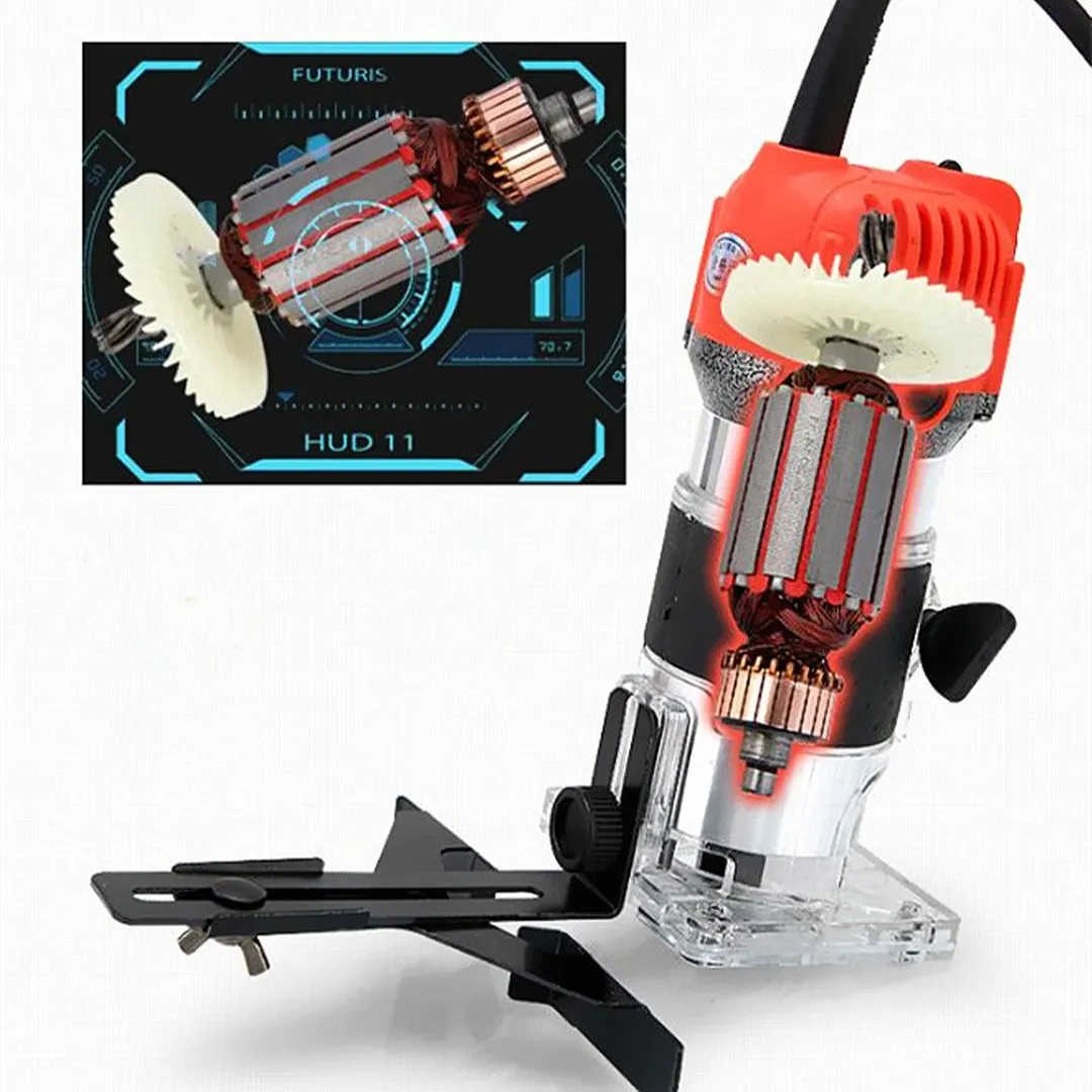 V.I.P. 110V 1200W 35000r/min Waterproof Electric Wood Hand Trimmer Edge Wood Laminator Router Joiners Woodworking Tool Set Kit Carving Machine, photo 2 of 10
