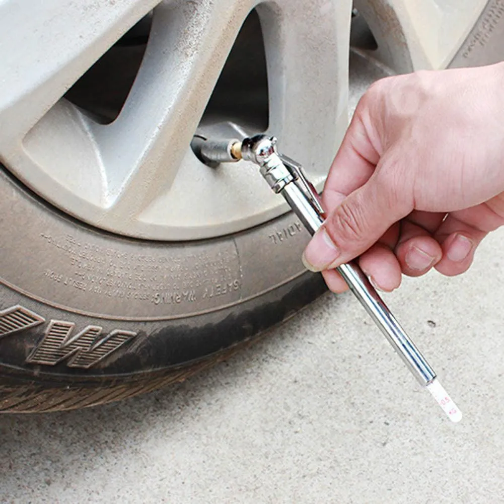 2 PC Tire Air Pressure Gauge 10-120 PSI Auto Car Truck Motorcycle Bike Tester, photo 6 of 6