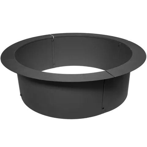 Titan Great Outdoors 46" Diameter Steel Fire Pit Liner Ring Heavy Duty DIY In-Ground Outdoor Build Your Own Bonfire Pit