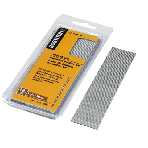 18 Ga. X 1-3/16 in. L Coated Steel Brad Nails 1000 pk