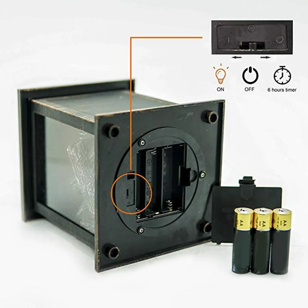 Lacyie LED Fireplace Lantern Light Hand-Held Hanging Lamp for Home Festival Decoration Outdoors Lighting, photo 9 of 9