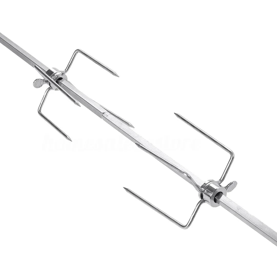 110V  Heavy Duty Universal Grill Replacement Rotisserie Kit - 32Inch Tetragon Spit Rod, 40 lb Stainless Steel Electric Motor, photo 5 of 7