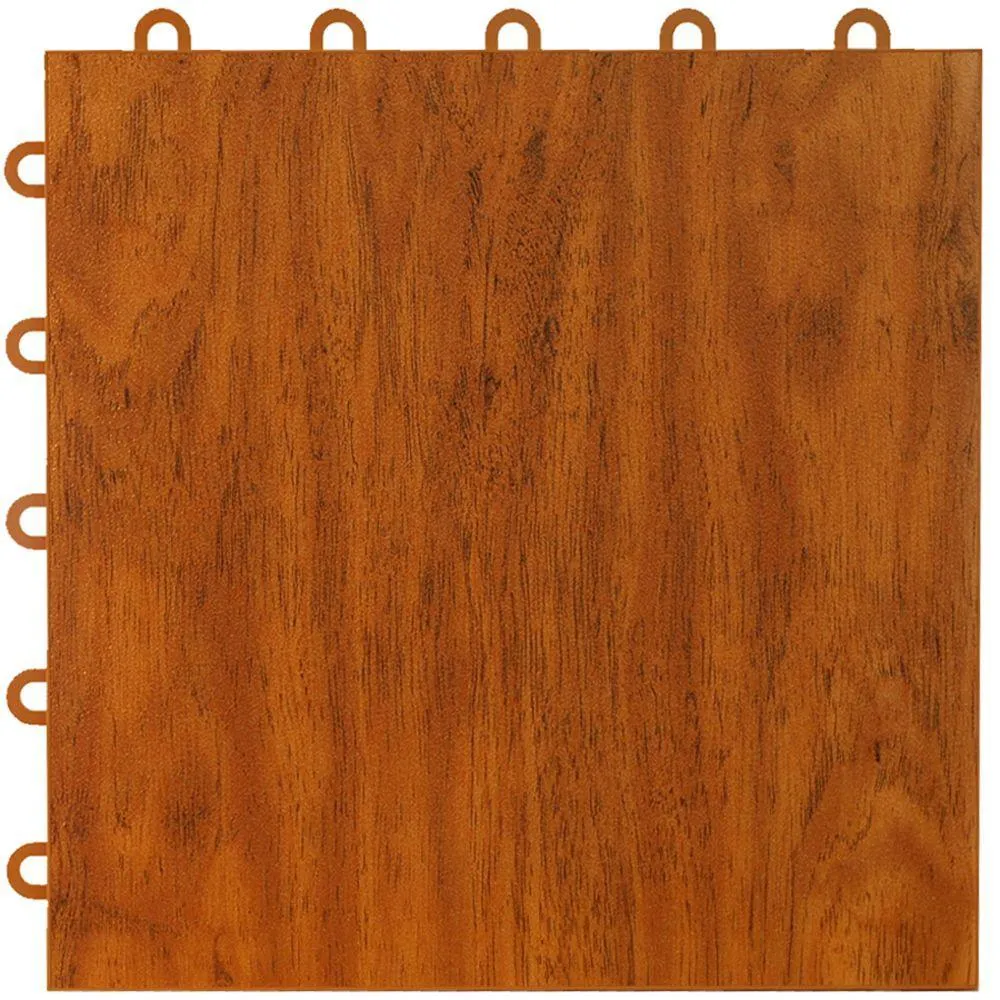 Greatmats Max Tile 12 in. x 12 in. x 5/8 in. Maple Plank Vinyl Interlocking Raised Modular Floor Tile (Case of 26), photo 6 of 10
