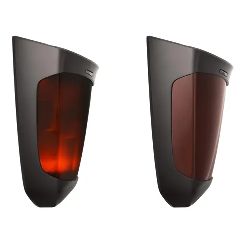 Solar Wall Light Fireplace Elements Outdoor Waterproof Strong Endurance Outdoor Decoration