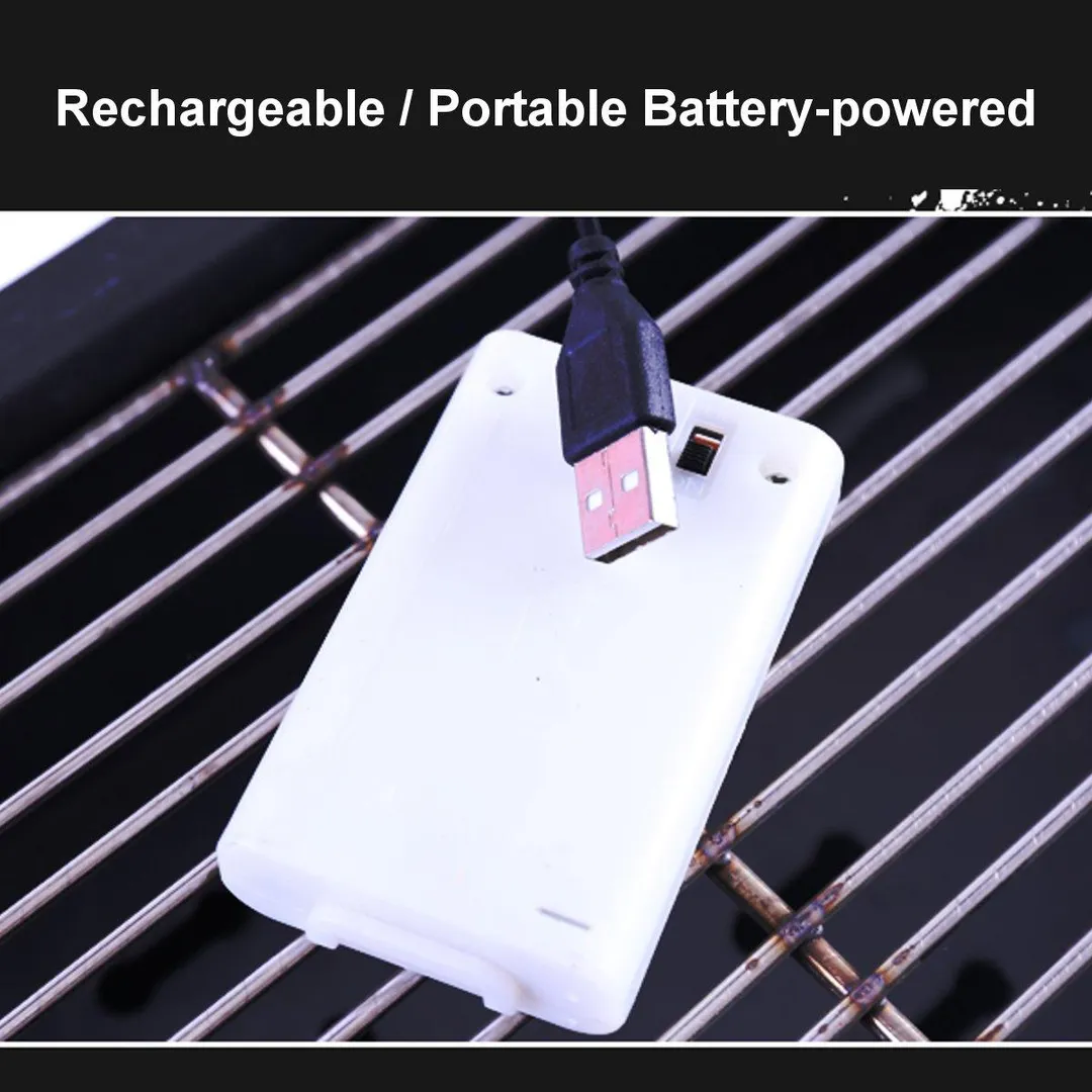 Portable Barbecue Grill - Stainless Steel Roasted Lamb Stove Full Automatic Rotating Household Electric Charcoal Small Shelf Grilled Lamb Chops Roast Chicken Outdoor Grill Grill, photo 12 of 13