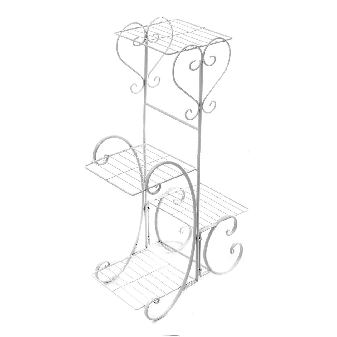 4 Tier/6 Tier Stainless Steel Flower Planter Plant Stand Garden Display Holder Shelf Rack for Home Room Ornaments Indoor Outdoor Patio, photo 4 of 9