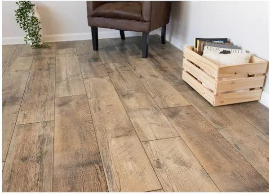 KO 12 mm T with Pad x 8.03 in. W Fair Locomotive Wood Waterproof Laminate Flooring (15.94 sq. ft./carton), photo 2 of 2